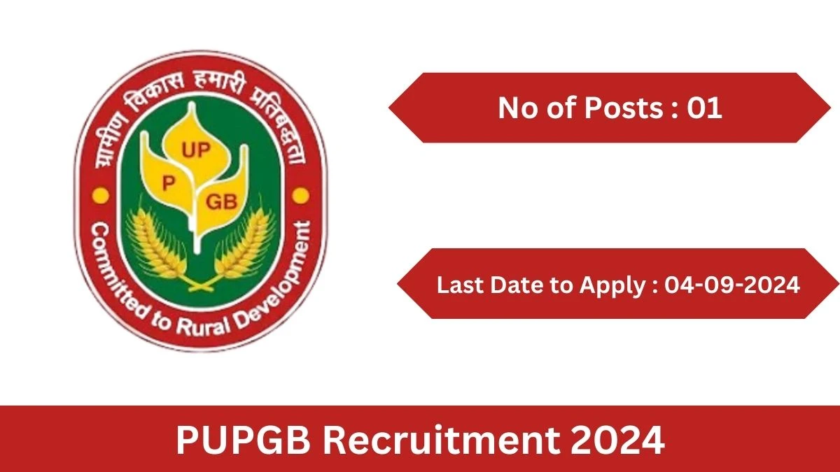 PUPGB Recruitment 2024 Check Posts, Age Limit, Remuneration And Other Information