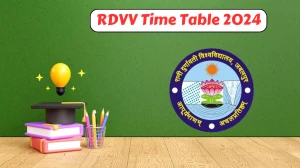 RDVV Time Table 2024 (Out) at rdunijbpin.org Check and Download PDF Details Here