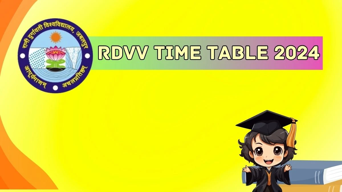 RDVV Time Table 2024 (Released) at rdunijbpin.org Direct Link Details Here