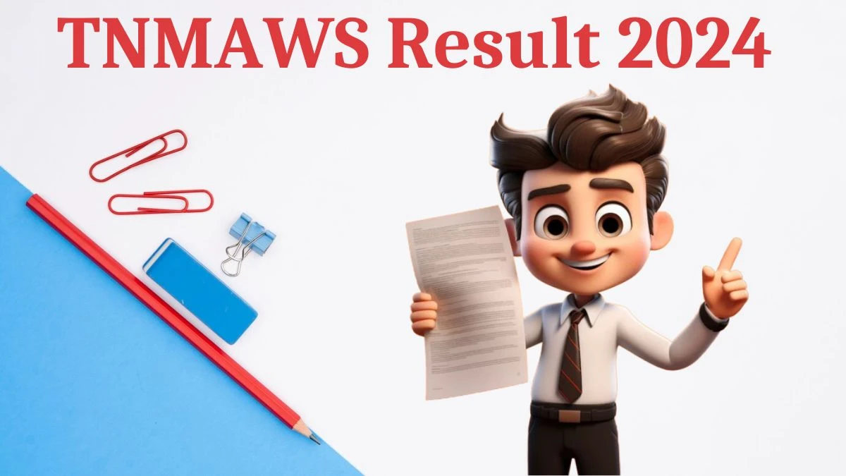 TNMAWS Result 2024 To Be Released at tn.gov.in Download the Result for the Assistant Engineer and Other Posts - 16 Aug 2024