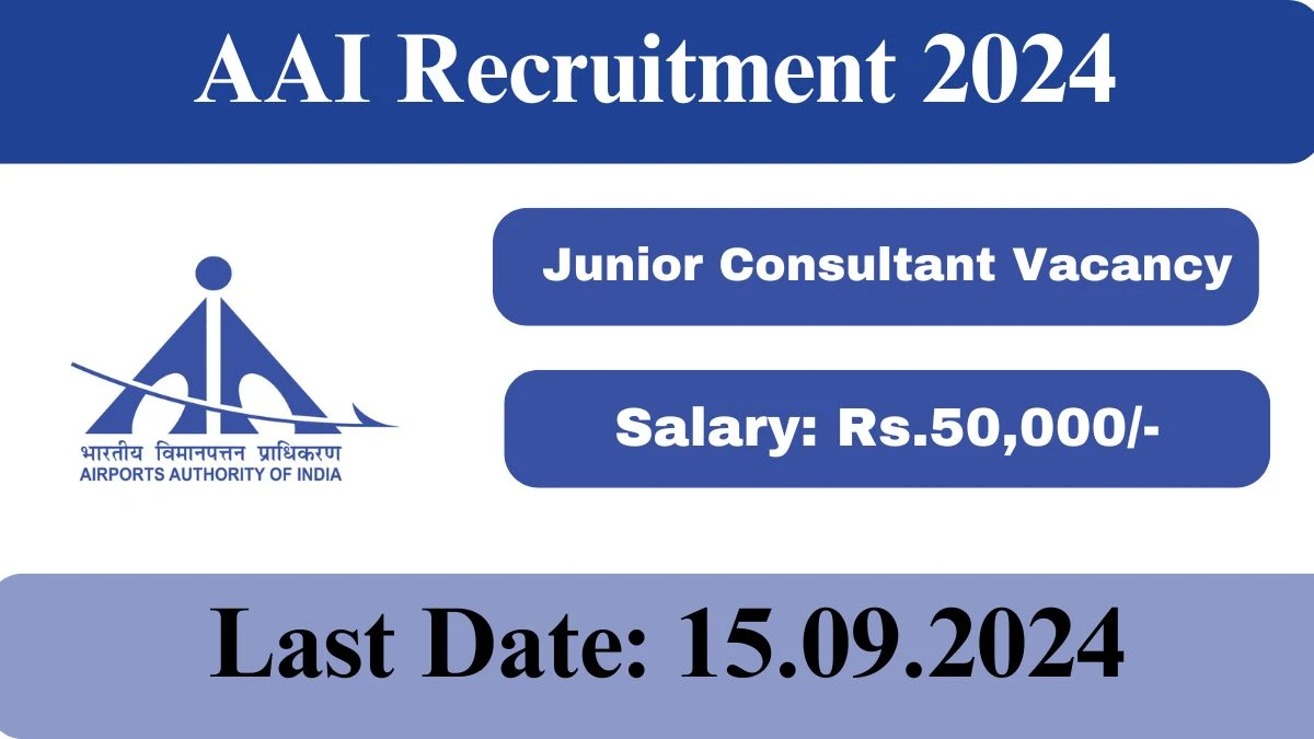 AAI Recruitment 2024 Check Post, Qualification, Salary And Other Important Details