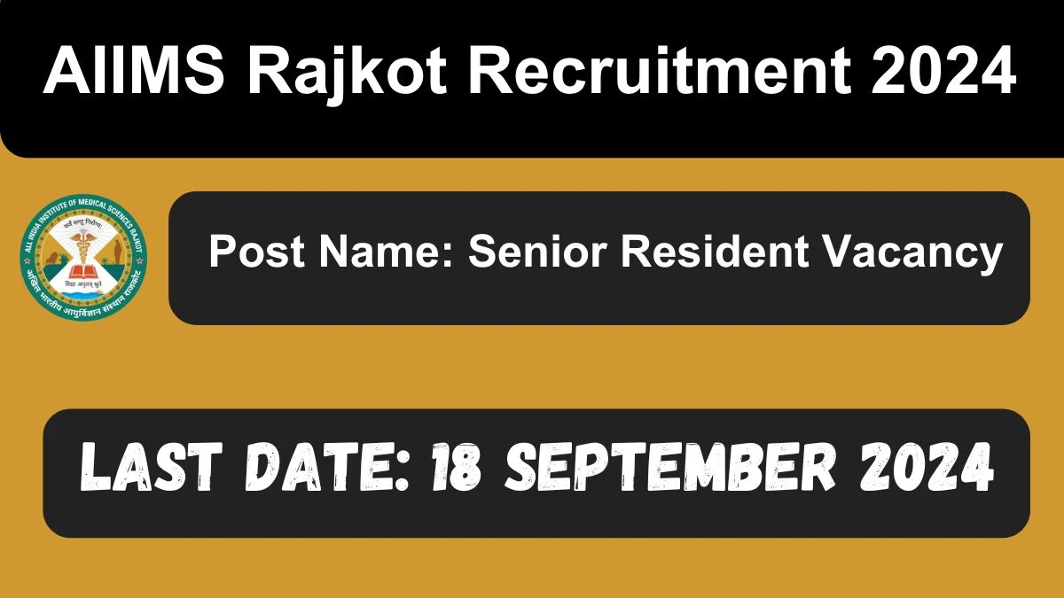 AIIMS Rajkot Recruitment 2024 Check Posts, Salary, Qualification, Age Limit, Selection Process And How To Apply