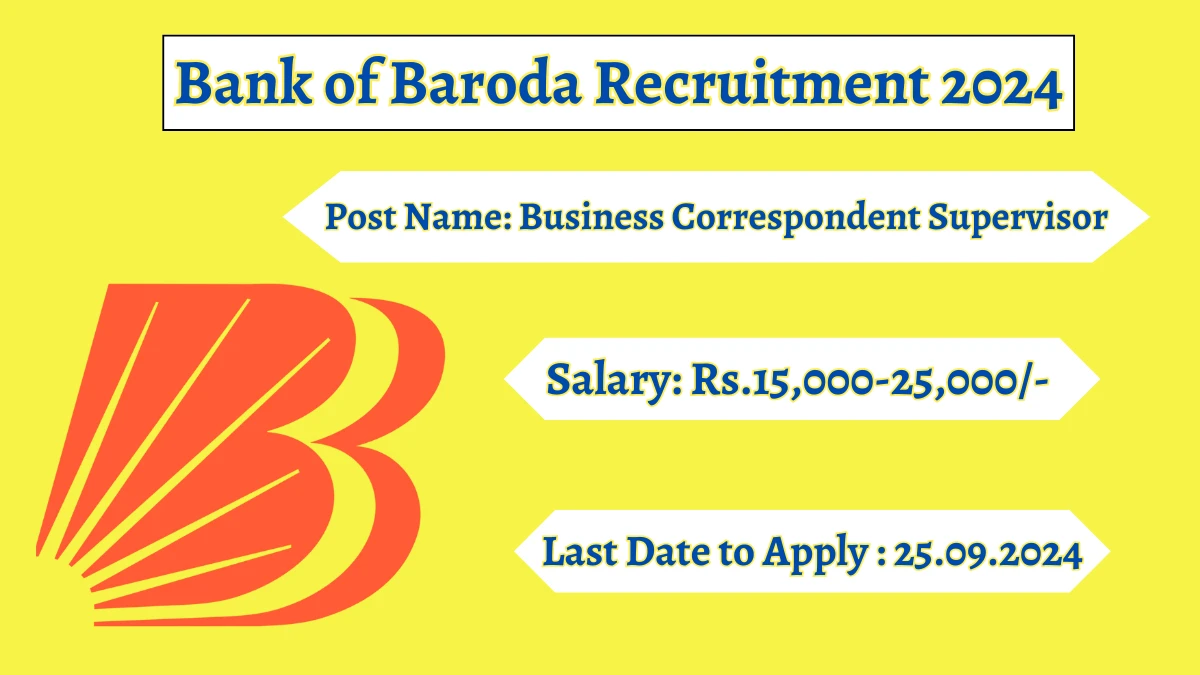 Bank of Baroda Recruitment 2024 Check Posts, Age Limit, Remuneration And Other Information