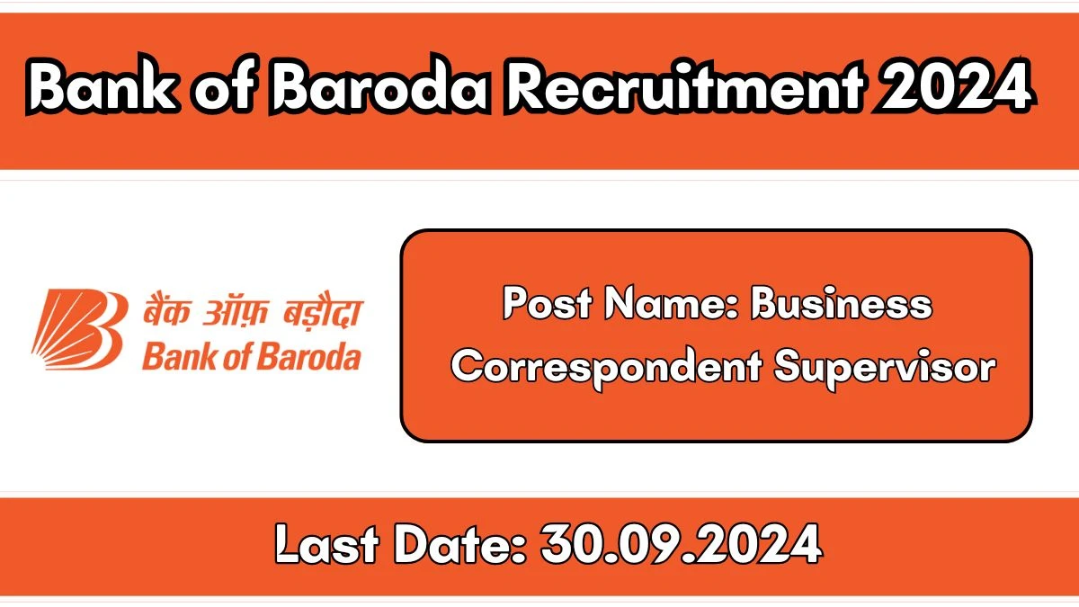 Bank of Baroda Recruitment 2024 New Opportunity Out, Check Vacancy, Post, Qualification and Application Procedure