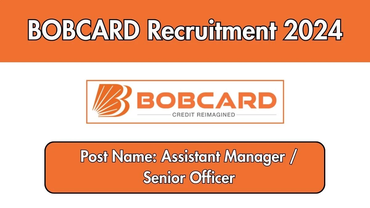 BOBCARD Recruitment 2024 - Latest Assistant Manager / Senior Officer Vacancies on 11 September 2024