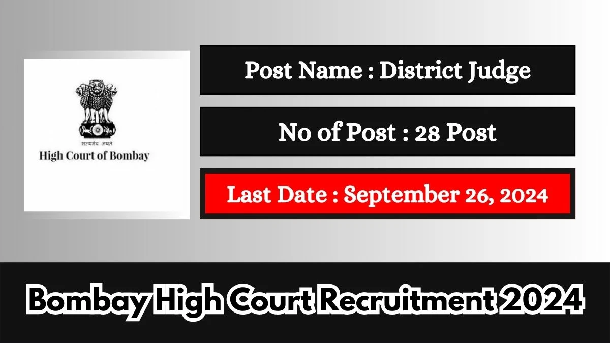 Bombay High Court Recruitment 2024 Check Post, Age Limit, Qualification, Salary And Other Important Details