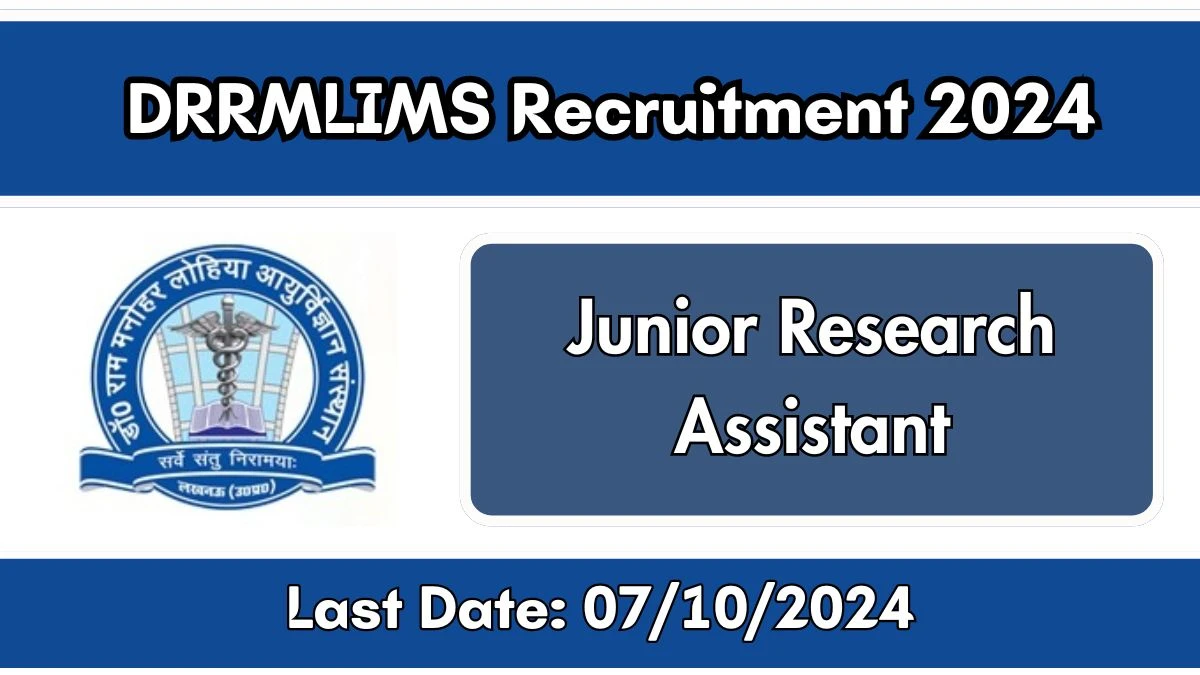 DRRMLIMS Recruitment 2024 New Opportunity Out, Check Vacancy, Post, Qualification and Application Procedure