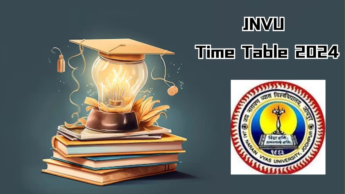 JNVU Time Table 2024 (Declared) at jnvuiums.in M.SC (Geology) II Sem PDF Here