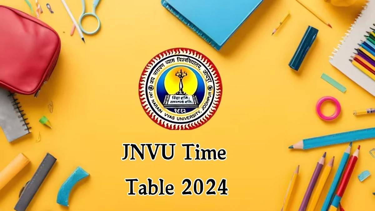 JNVU Time Table 2024 (Out) at jnvuiums.in Re-Revised MA Defence And Strategic Studies PDF Here