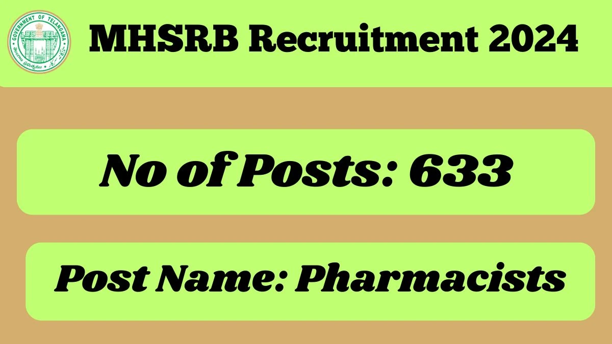 MHSRB Recruitment 2024 New Notification Out, Check Post, Vacancies, Qualification, Age Limit and How to Apply