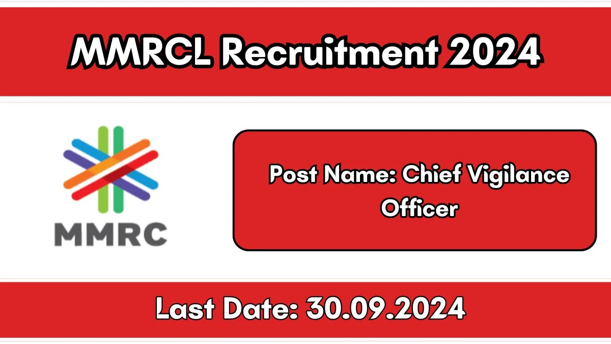 MMRCL Recruitment 2024 New Notification Out, Check Post, Vacancies, Salary, Qualification, Age Limit and How to Apply