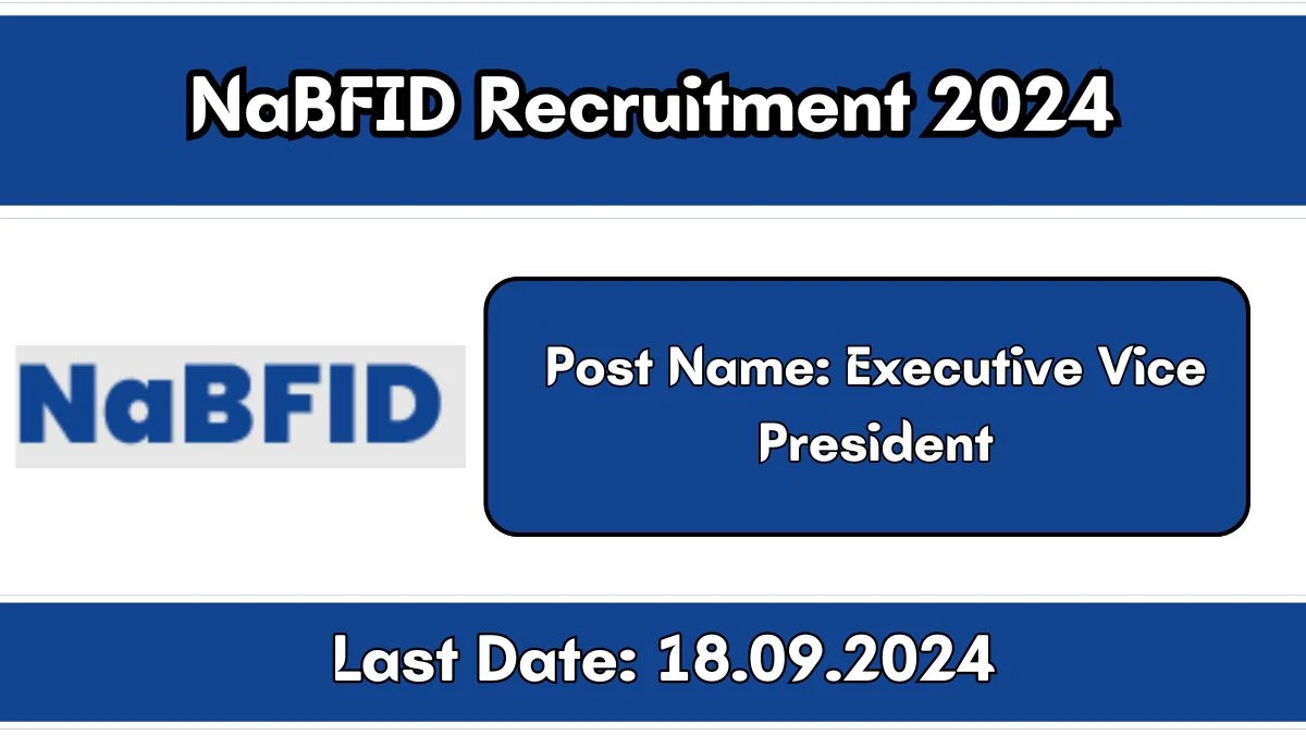 NaBFID Recruitment 2024 New Notification Out, Check Post, Vacancies, Salary, Qualification, Age Limit and How to Apply