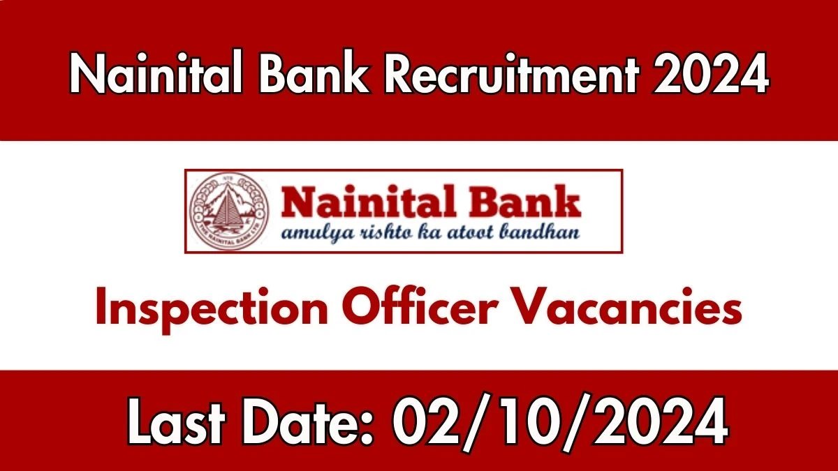 Nainital Bank Recruitment 2024 New Opportunity Out, Check Vacancy, Post, Qualification and Application Procedure