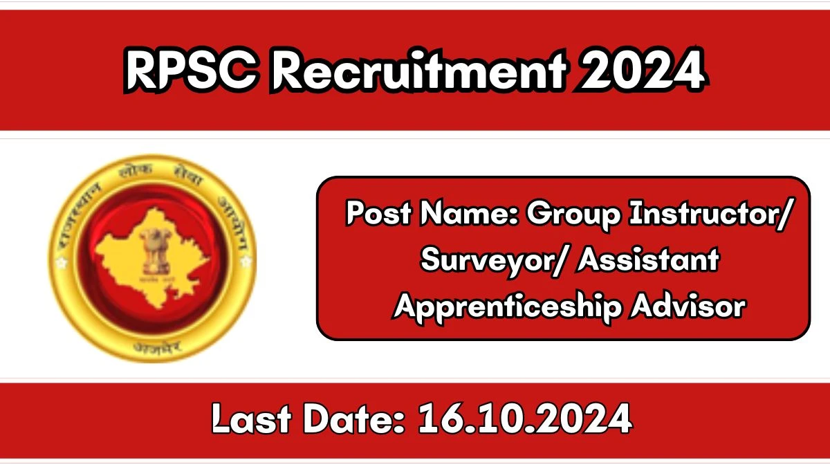 RPSC Recruitment 2024 New Opportunity Out, Check Vacancy, Post, Qualification and Application Procedure