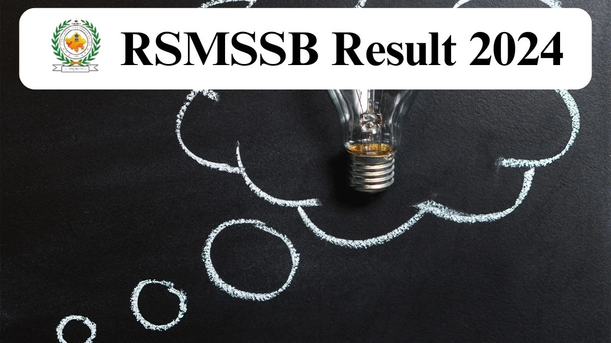 RSMSSB Result 2024 Announced. Direct Link to Check RSMSSB Female Supervisor Result 2024 rsmssb.rajasthan.gov.in