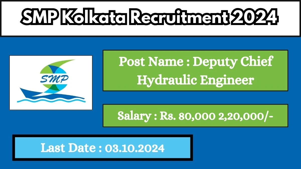 SMP Kolkata Recruitment 2024 Check Posts, Salary, Remuneration And Other Information