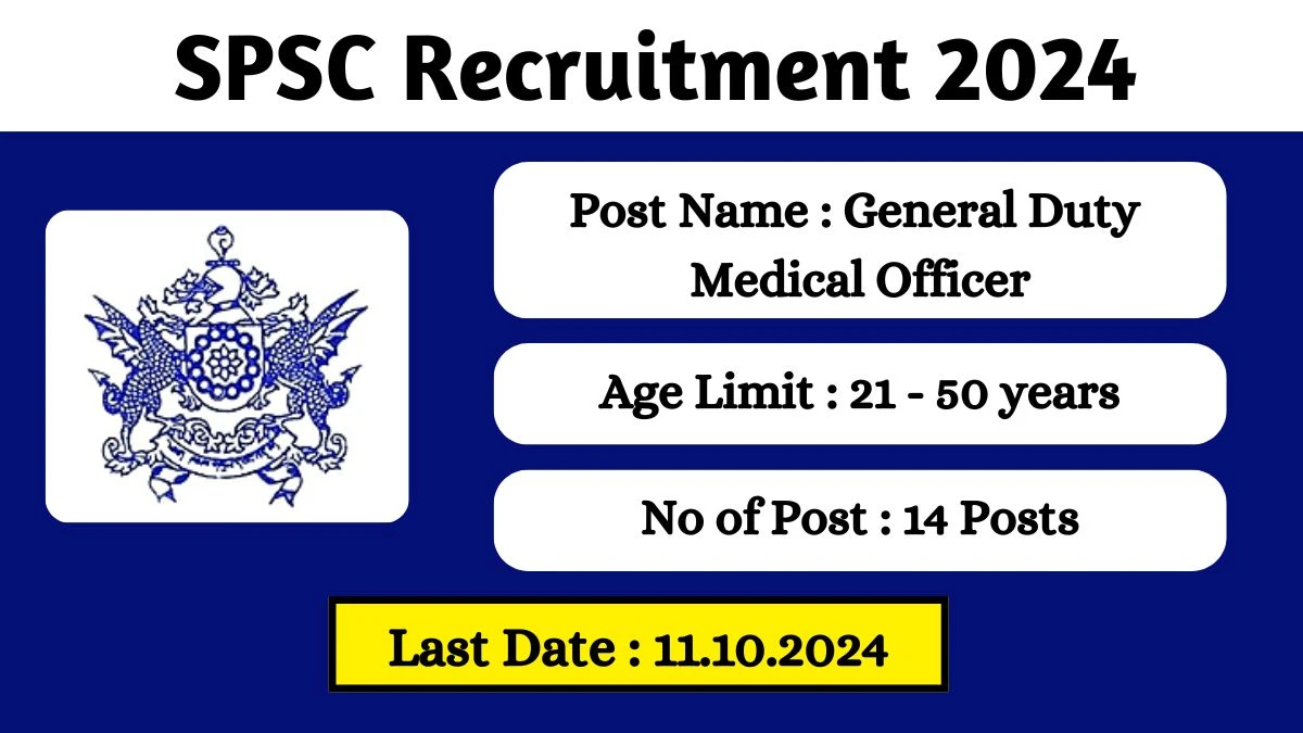 SPSC Recruitment 2024 Check Posts, Age Limit, Remuneration And Other Information