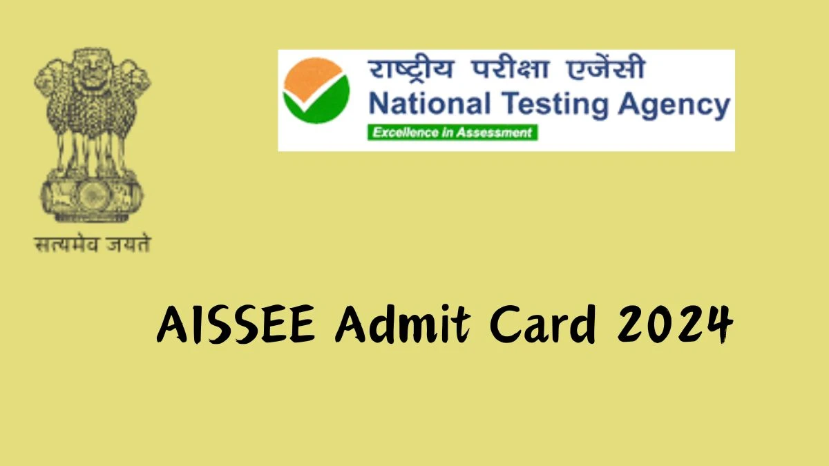 AISSEE Admit Card 2024 (Out soon) at aissee.nta.nic.in Check Hall Ticket Here