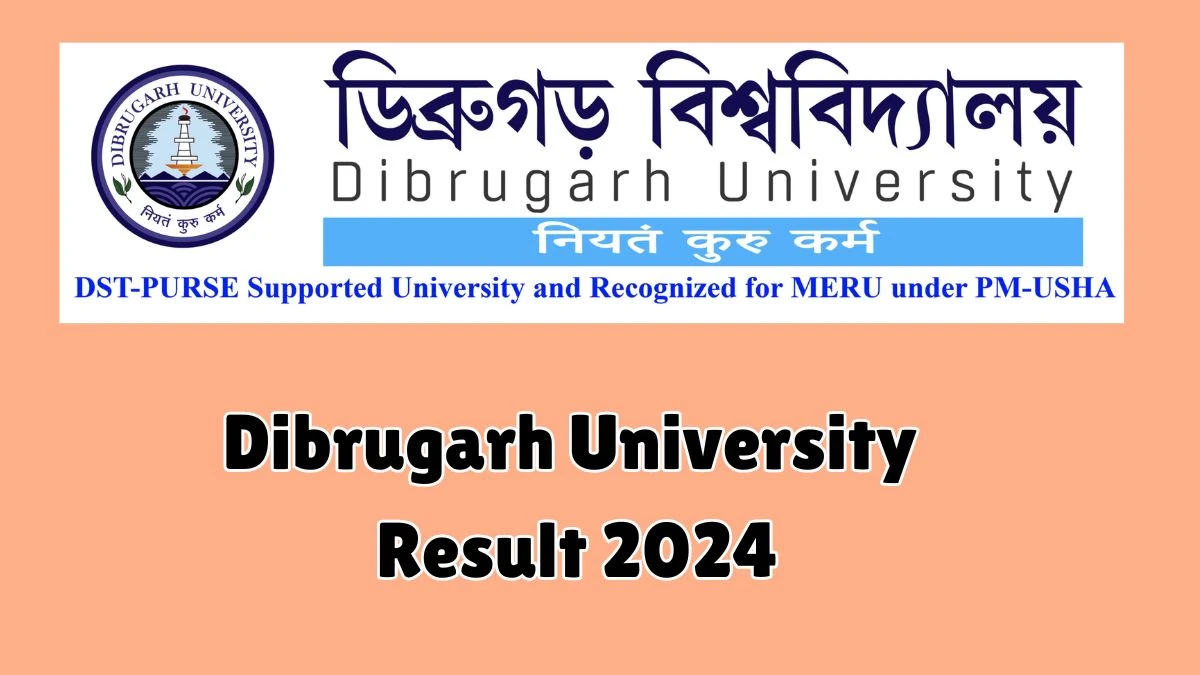 Dibrugarh University Result 2024 (Announced) at dibru.ac.in Check Result of B.A, B.Sc, B.Com and More Exam Here