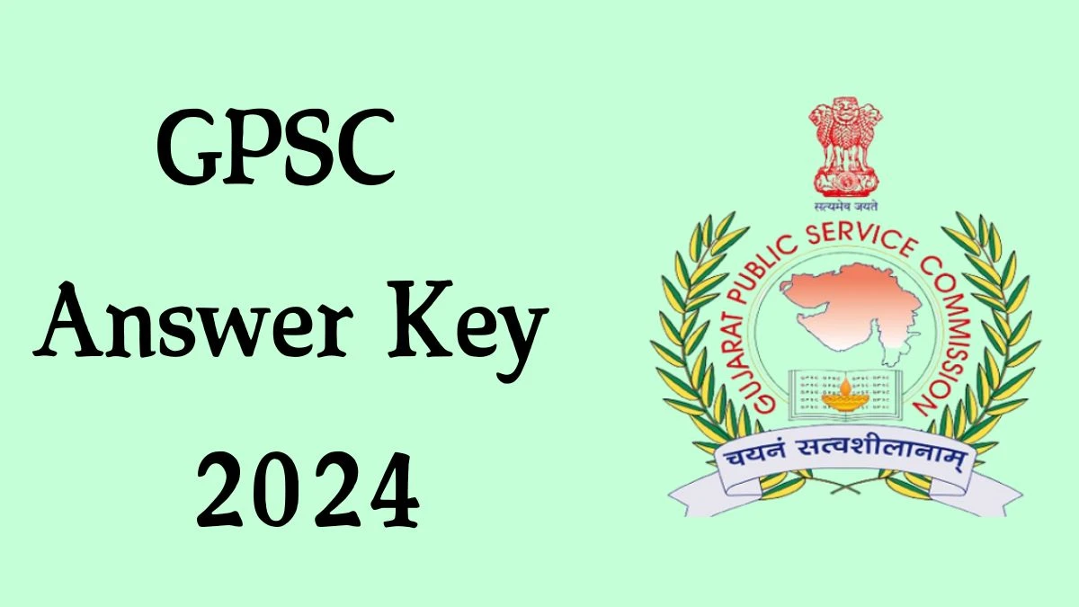 GPSC Answer Key 2024 Out gpsc.gujarat.gov.in Download Deputy Soil Survey Officer  Answer Key PDF Here - 04 October 2024