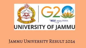 Jammu University Result 2024 (Announced) at jammuuniversity.ac.in MDP Hindi 4th Sem Link Here