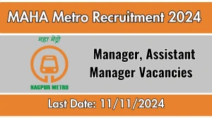 MAHA Metro Recruitment 2024 New Opportunity Out, C...