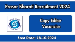 Prasar Bharati Recruitment 2024 New Notification O...