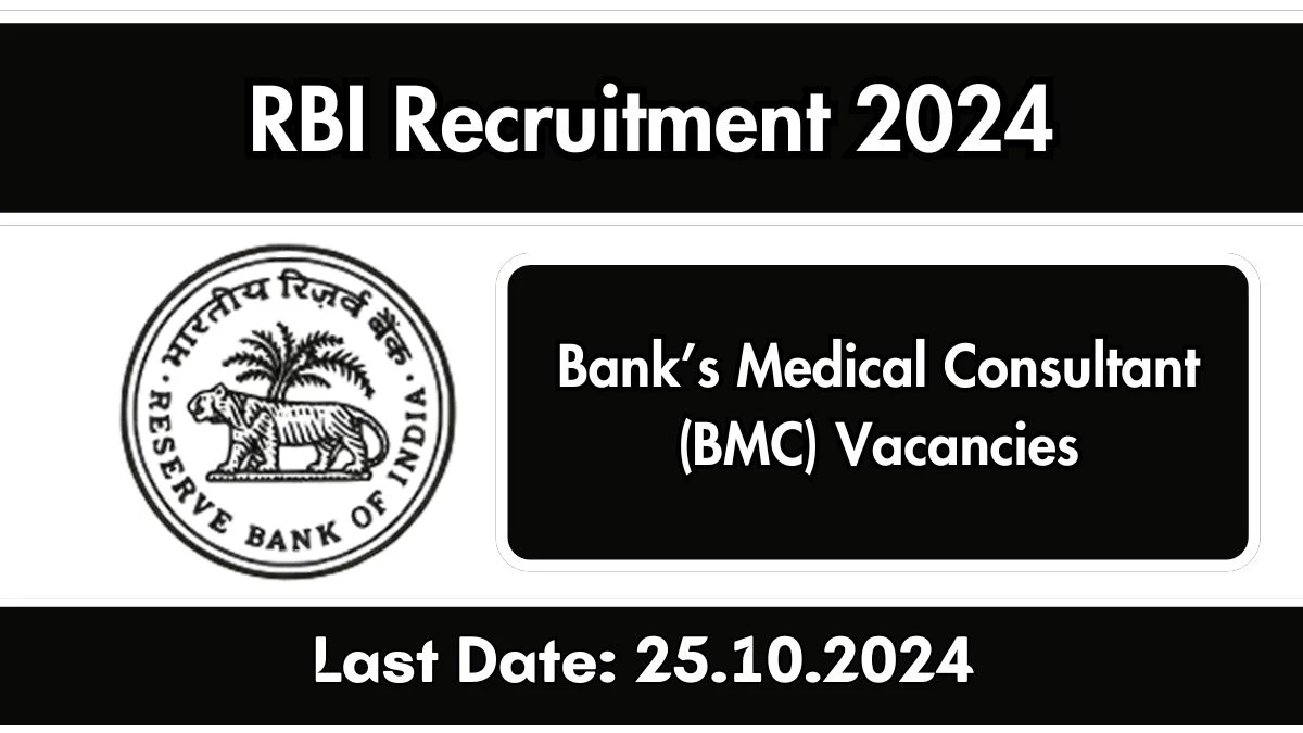 RBI Recruitment 2024 New Opportunity Out, Check Vacancy, Post, Qualification and Application Procedure