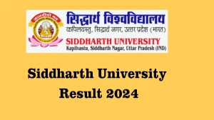 Siddharth University Result 2024 (Declared) at suksn.edu.in Get Link Here