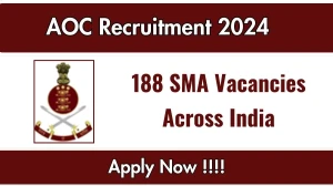 AOC Recruitment 2025 Notification Out for 188 Senior Material Assistant, Check Eligibility at aocrecruitment.gov.in