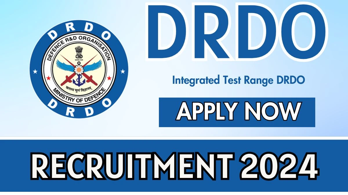 DRDO Govt Jobs 2024: Research Associate Vacancies, PhD Pass Jobs in Balasore