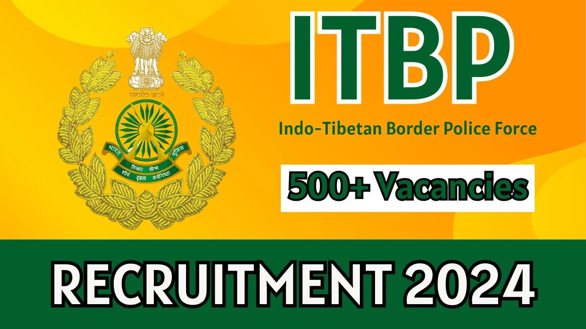 ITBP Govt Jobs 2024: 500+ Constable, SI, More Vacancies, 12TH Pass Jobs