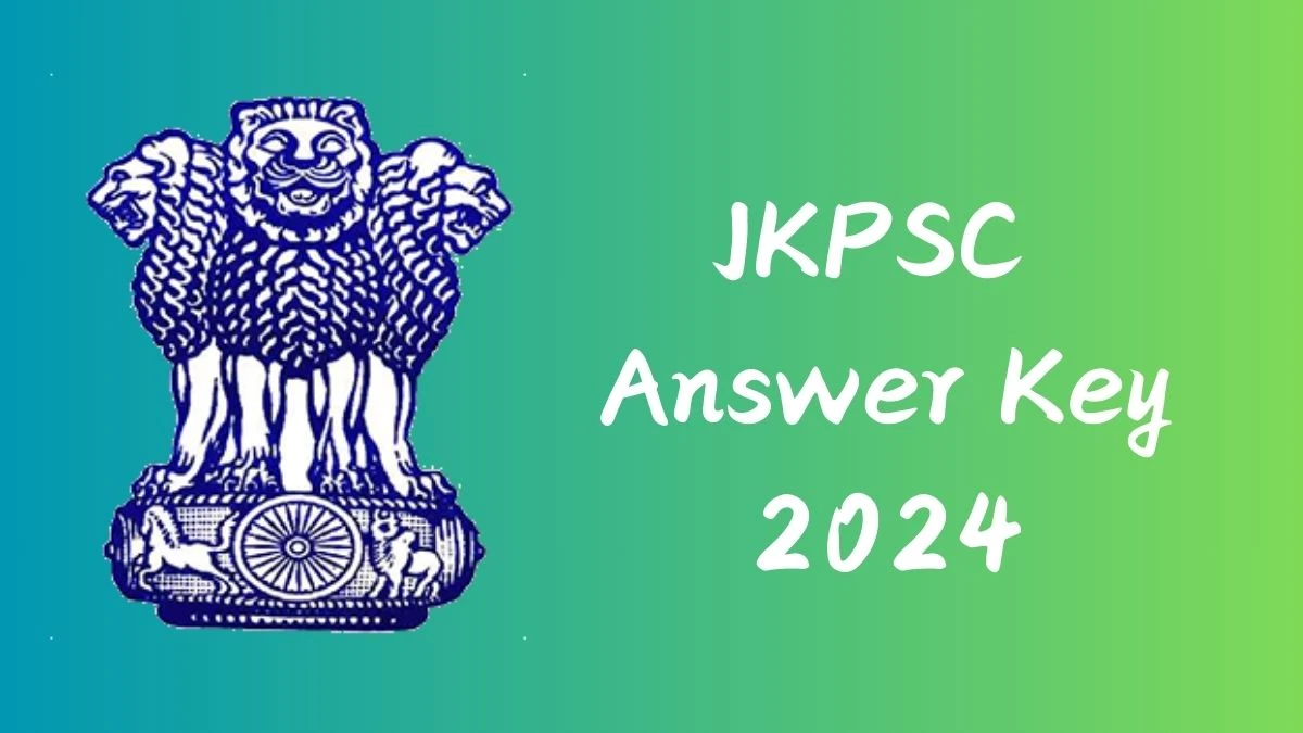 JKPSC Answer Key 2024 Out jkpsc.nic.in Download Assistant Professor Answer Key PDF Here - 09 Nov 2024