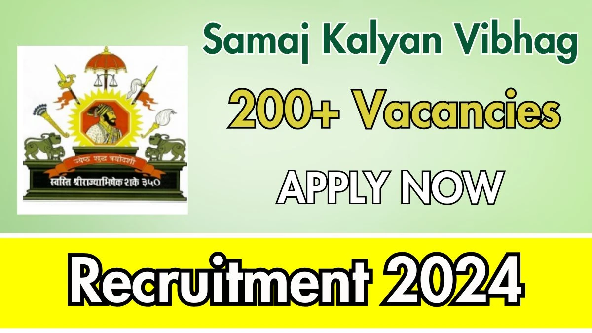 Samaj Kalyan Vibhag Bharti 2024: 219 Steno Typist, Warden, More Vacancies, 10TH Pass Jobs in Pune