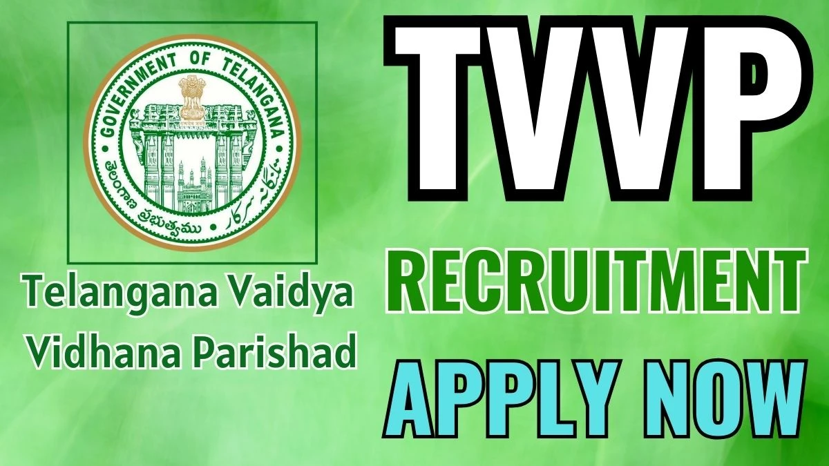 TVVP Telangana Govt Jobs 2024: CAS Specialist Vacancy, Post Graduate Pass Jobs in Hyderabad