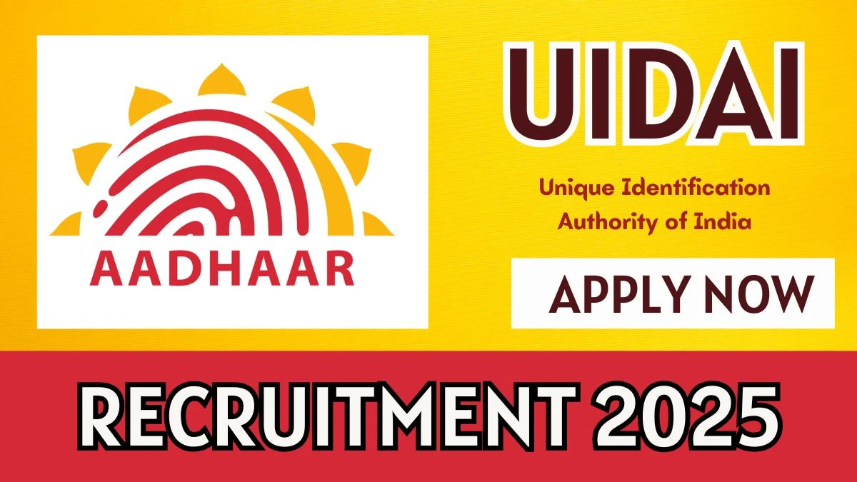 UIDAI Govt Jobs 2025: Assistant Account Officer, Assistant Section Officer Vacancy, MBA Pass Jobs in Mumbai