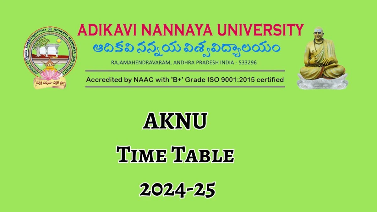 AKNU Time Table 2024-25 (Out) aknu.edu.in Download AKNU Date Sheet Here