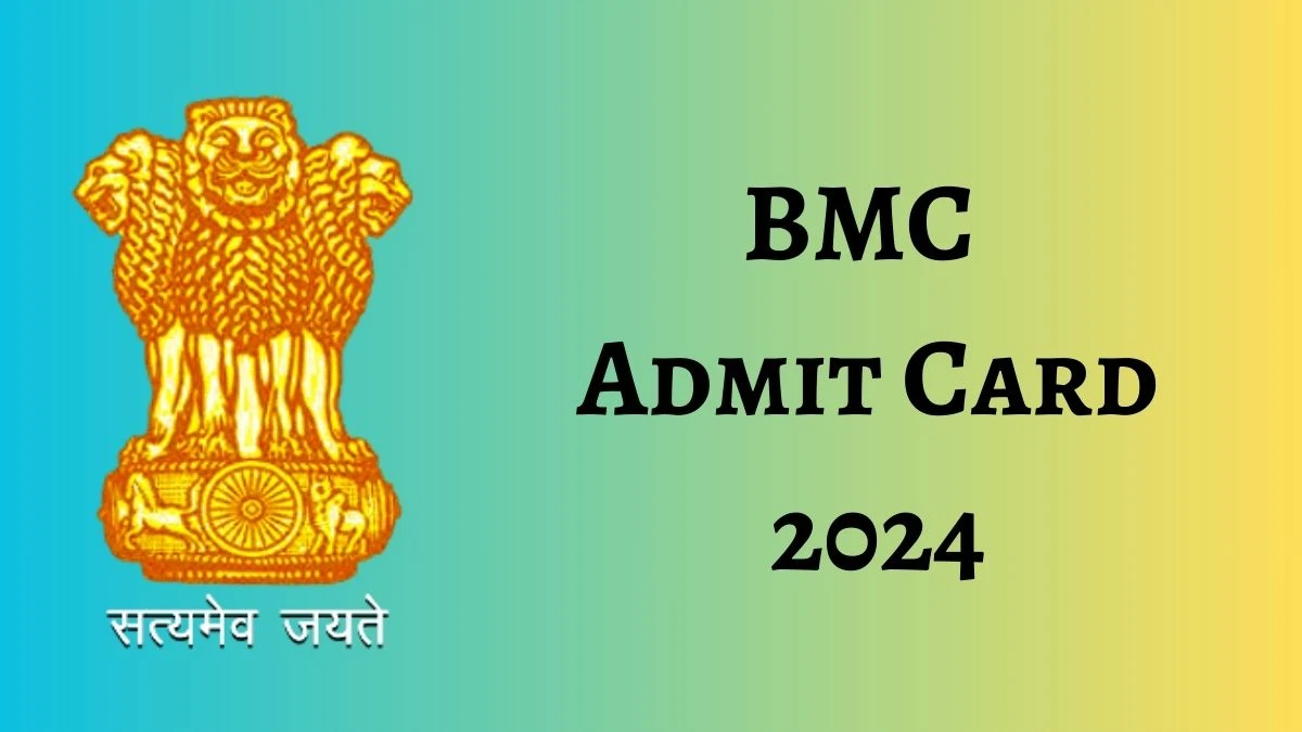 BMC Admit Card 2024 will be notified soon Inspector mcgm.gov.in Here You Can Check Out the exam date and other details - 04 Dec 2024