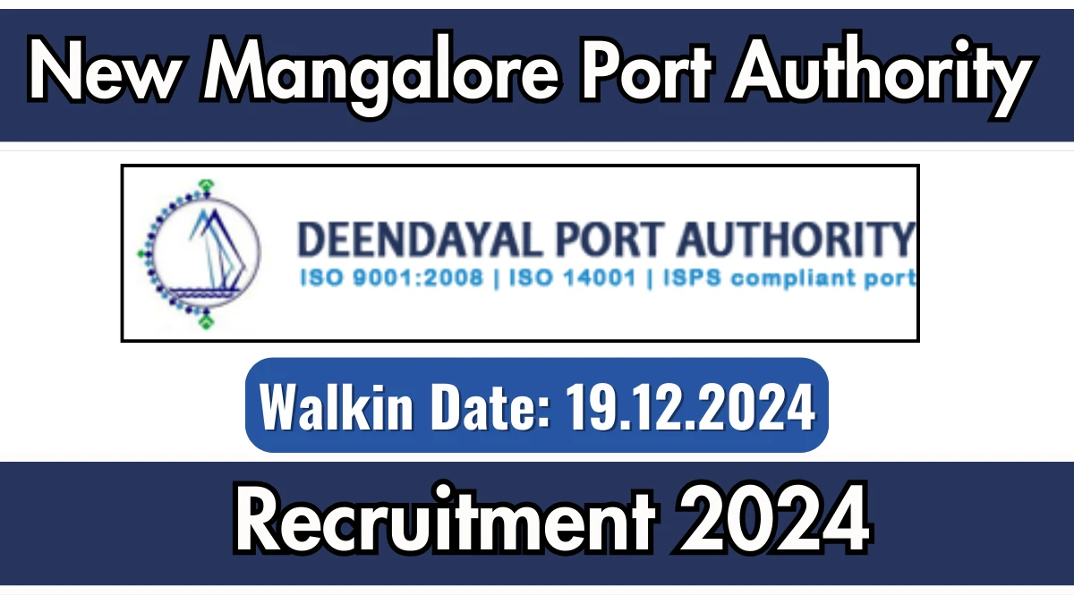 Deendayal Port Authority Recruitment of Pilot 2024: Apply for Pilot Vacancy at deendayalport.gov.in.