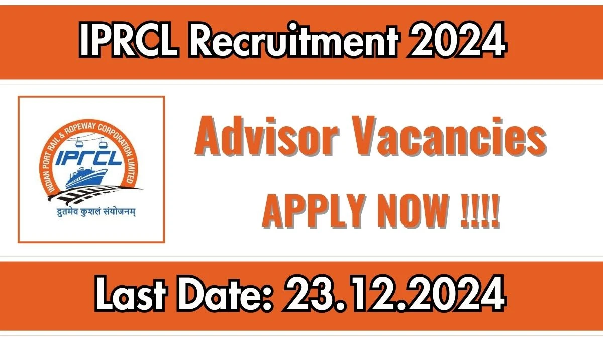 Delhi Govt Job Vacancy 2024: IPRCL  Advisor Vacancies in New Delhi