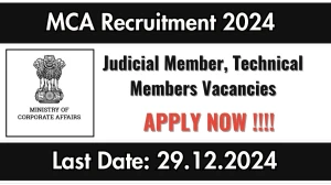 Delhi Govt Jobs Notifications 2024: Apply for MCA Judicial Member, Technical Members Job Vacancy in New Delhi