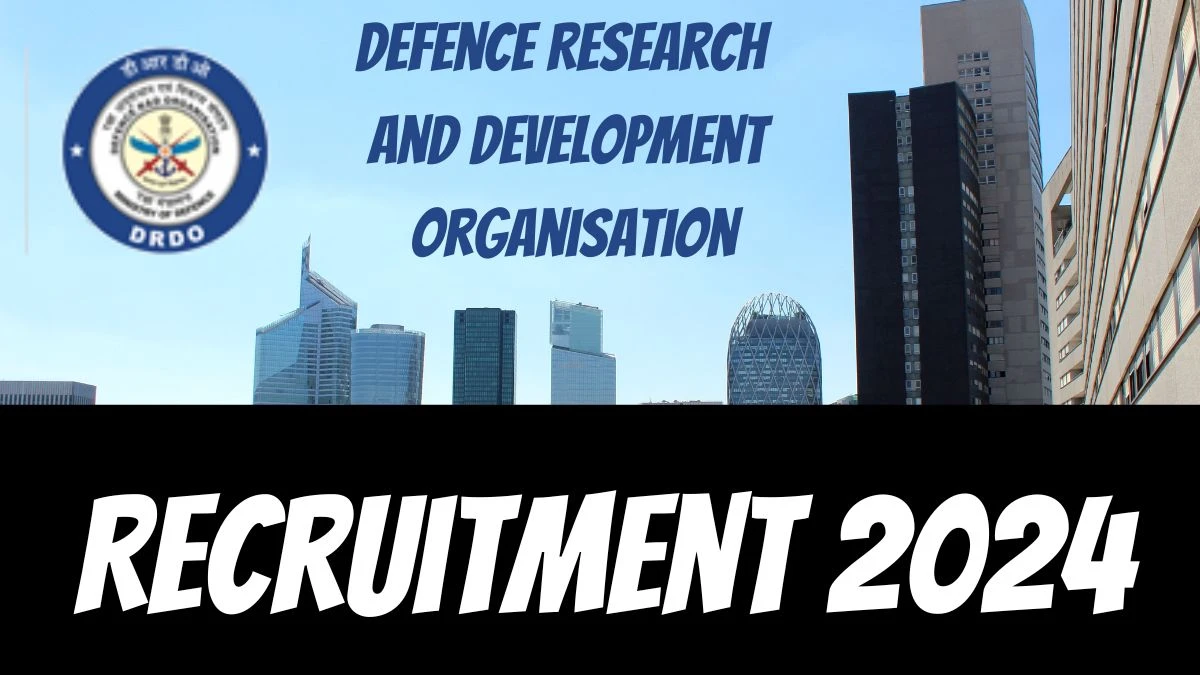 DRDO Govt Jobs 2024: Junior Research Fellow Vacancies, B. E/B. Tech, M.E/ M.Tech Pass Jobs in Bengaluru