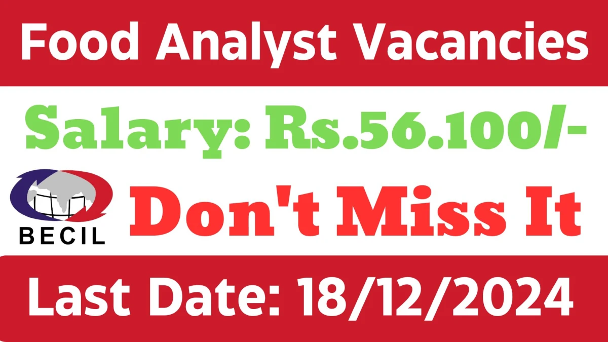 FSSAI Govt Sarkari Job Vacancy 2024: Food Analyst Vacancies in Navi Mumbai