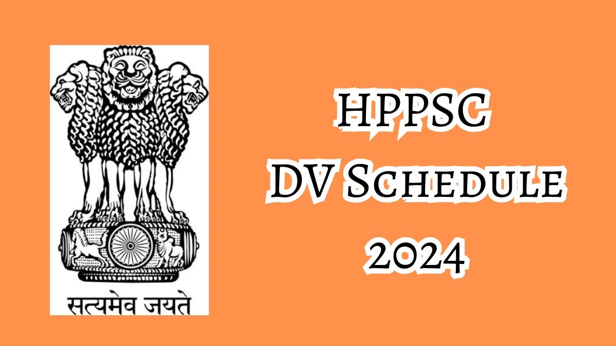 HPPSC DV Schedule 2024 Announced Check Lecturer Document Verification Date @ hppsc.hp.gov.in - 20 Dec 2024