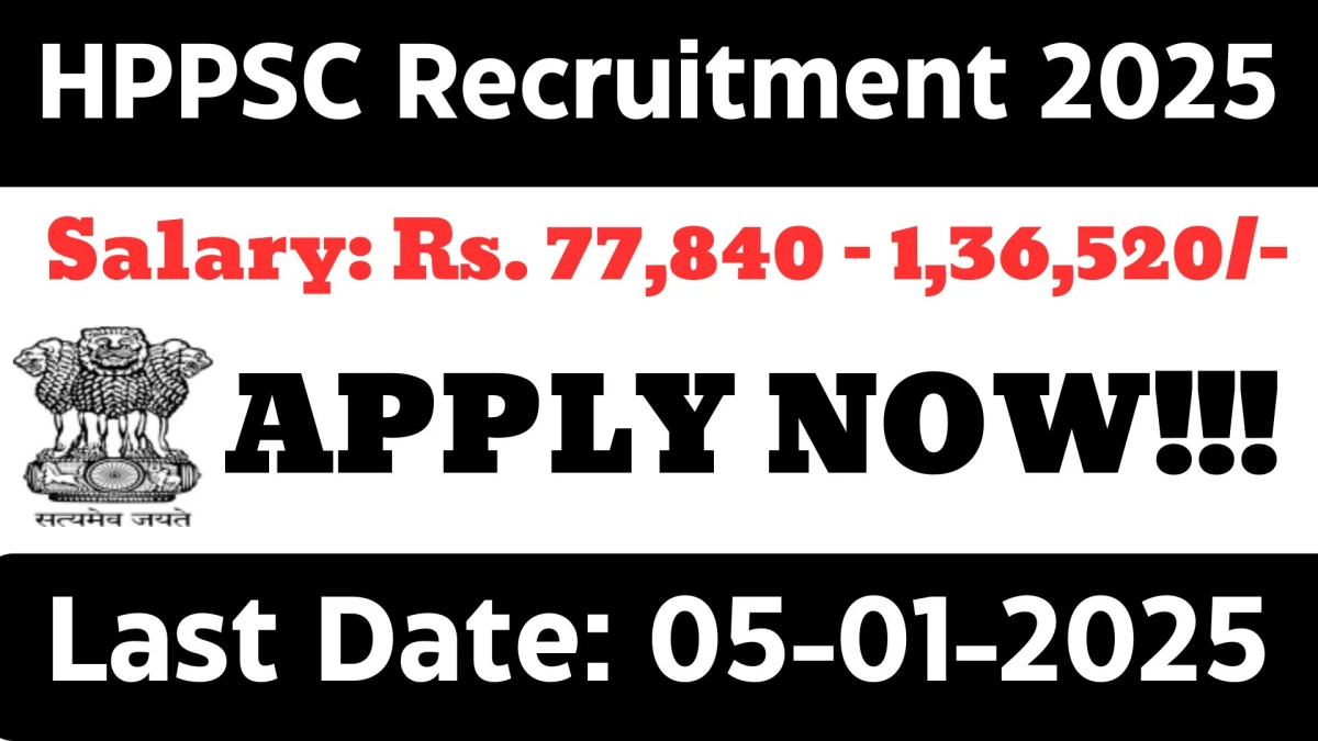 HPPSC Recruitment 2025 Job Notification OUT for 21 Civil Judge Posts