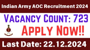 Indian Army AOC Recruitment 2024 Apply Online Various Posts 10TH, 12TH, Graduate Pass Jobs in Across India