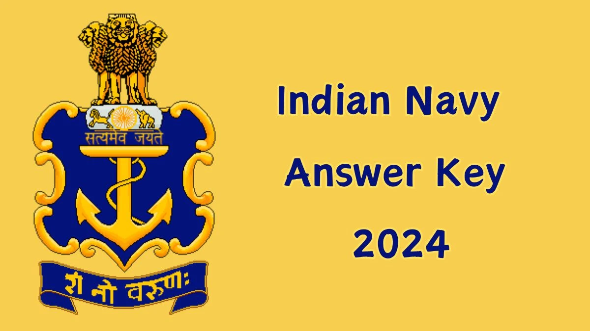 Indian Navy Answer Key 2024 Available for the Group B and C Civilian Download Answer Key PDF at joinindiannavy.gov.in - 20 Dec 2024