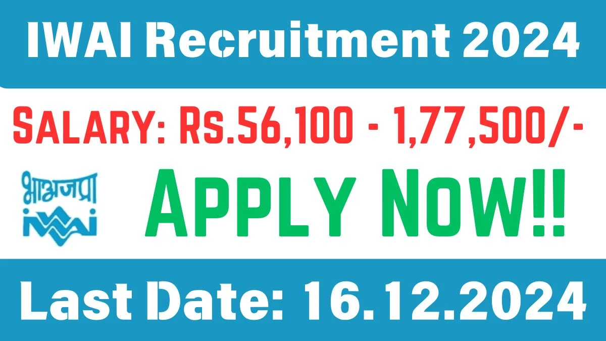 IWAI Govt Job Vacancy 2024: Senior Accounts Officer Vacancies in Noida