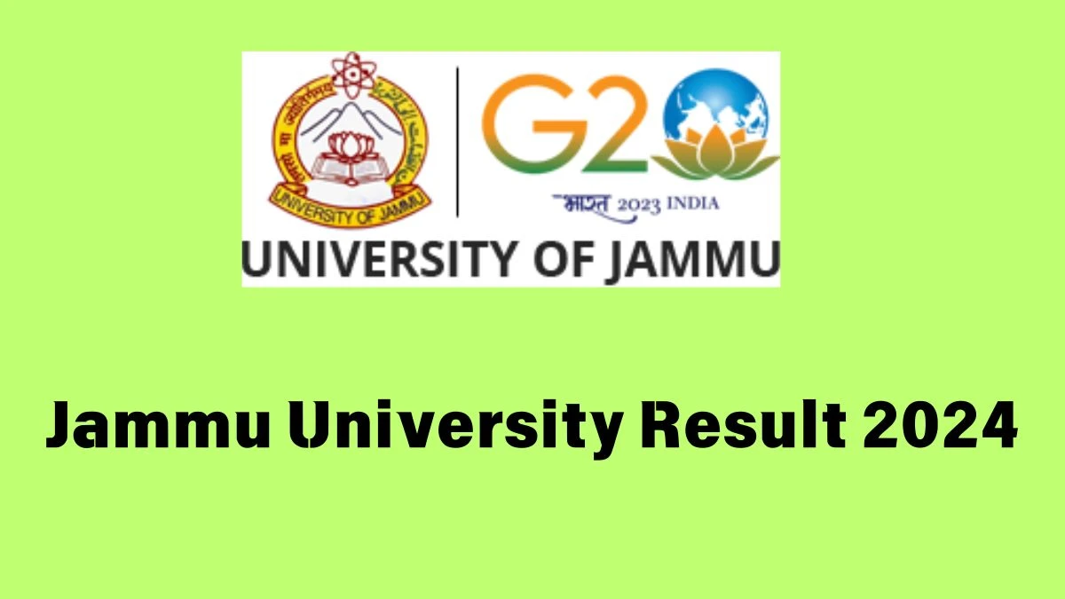 Jammu University Result 2024 (Announced) at jammuuniversity.ac.in LLB 3 Years 3rd Sem Exam Link Here