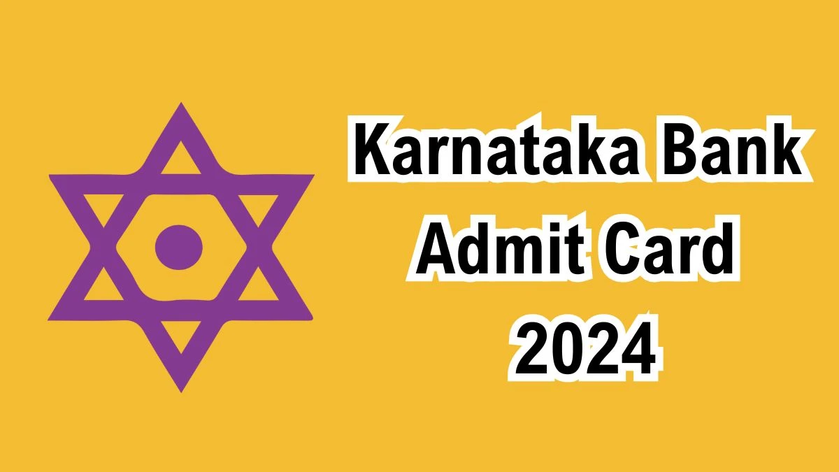 Karnataka Bank Admit Card 2024 Release Direct Link to Download Karnataka Bank Customer Service Associates Admit Card karnatakabank.com - 10 Dec 2024